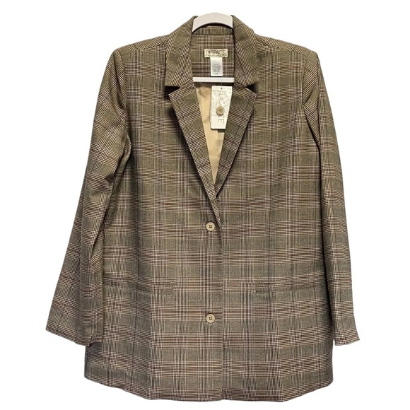 L*Space Nadia blazer Plaid About You NEW - Picture 2 of 10